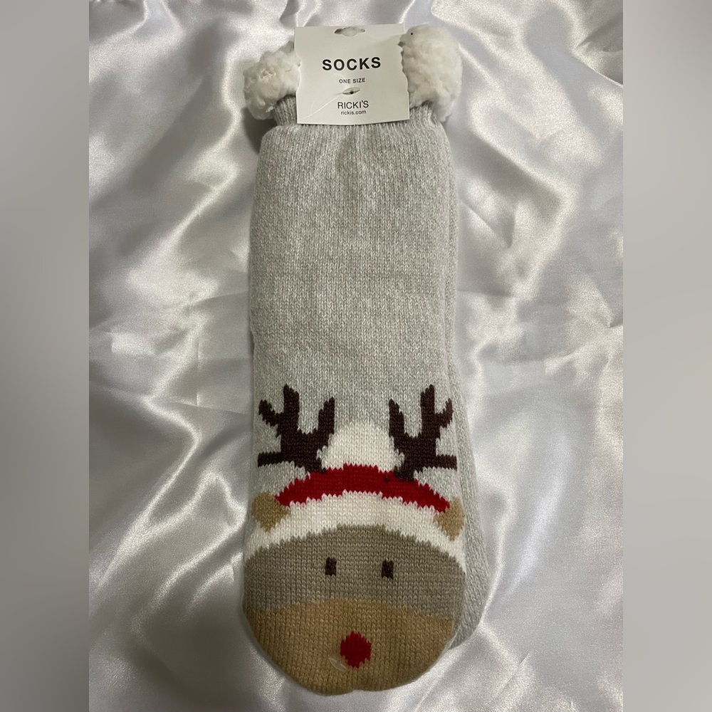 NWT: RICKIS: Knit Slipper Sock